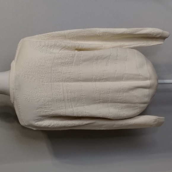 Cypress links golf sweater men's size medium cream golf logo 100% cotton - Picture 4 of 7